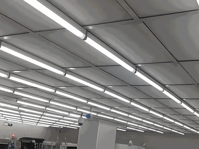 Éclairage LED pour salle blanche