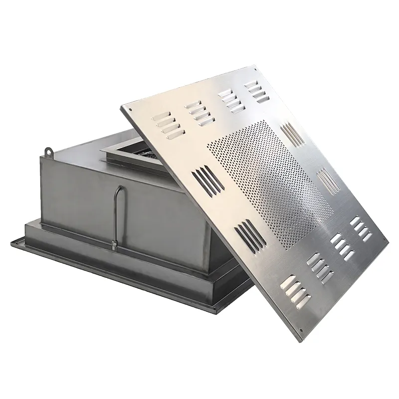 Bouche de soufflage filtrée haute efficacité en inox 304